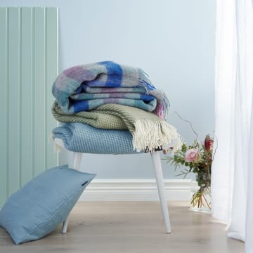 Gotland wool throw 130x200 cm - Multi pastel - Klippan Yllefabrik