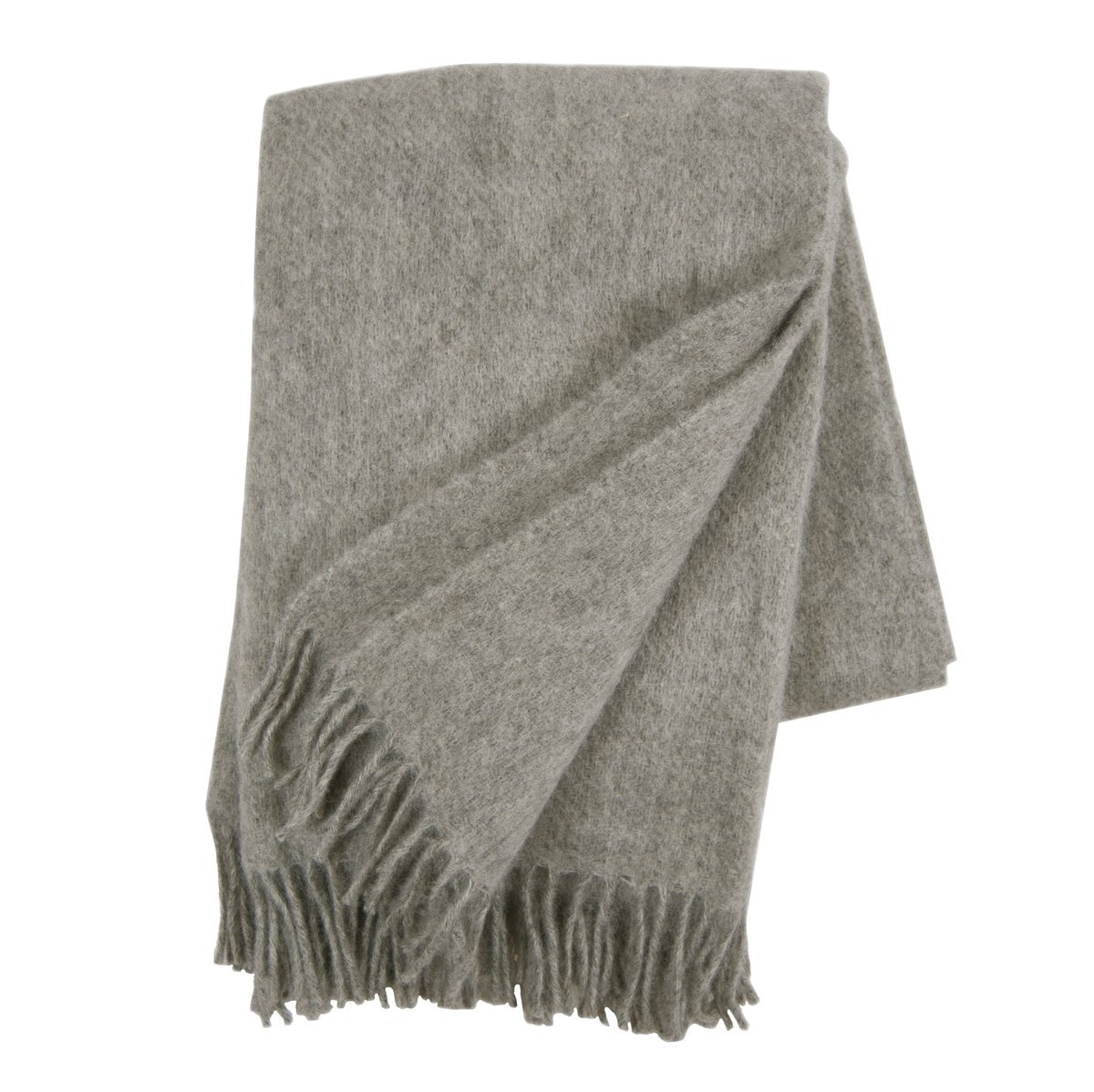 Klippan Yllefabrik Gotland wool throw 130x200 cm natural grey
