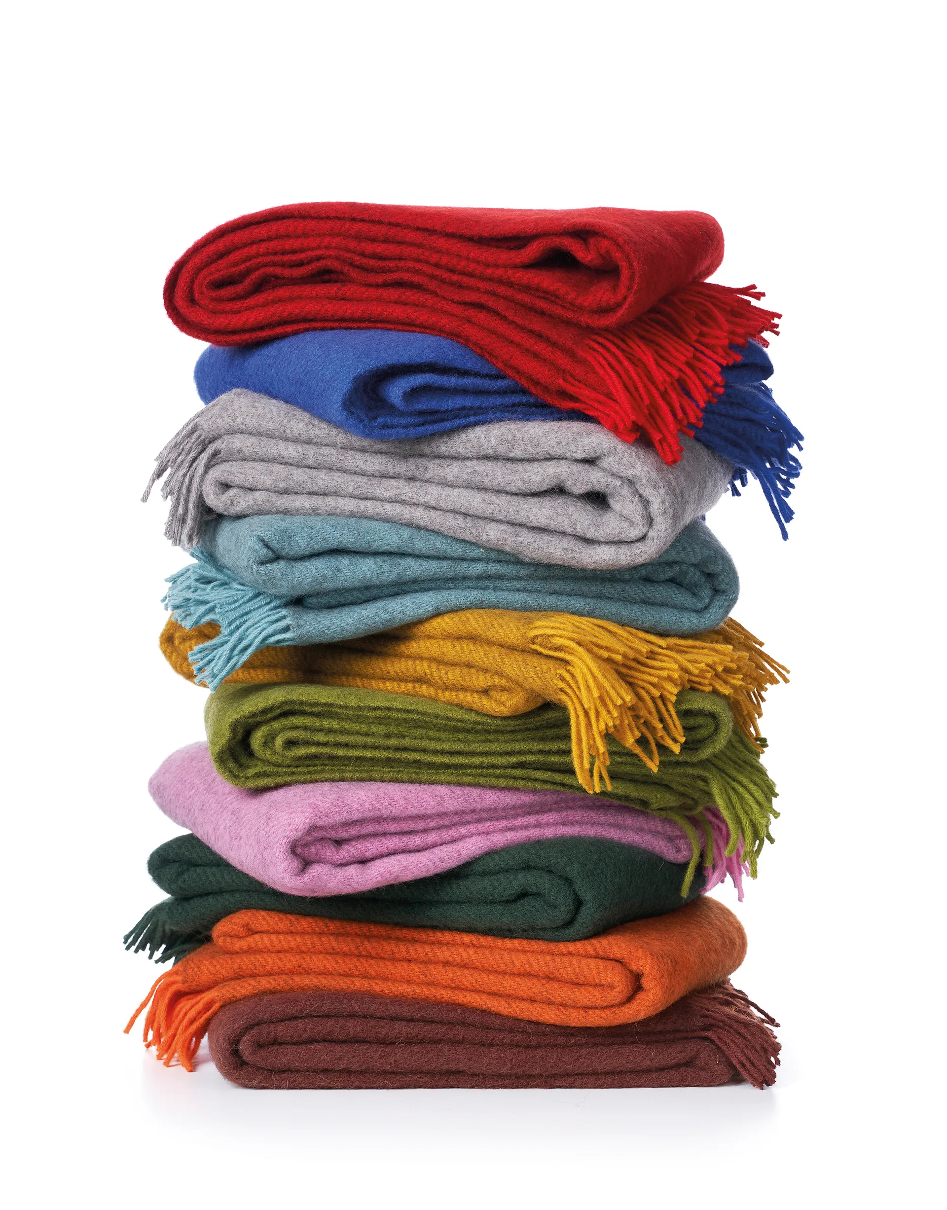 Gotland wool throw 130x200 cm, Pink Klippan Yllefabrik