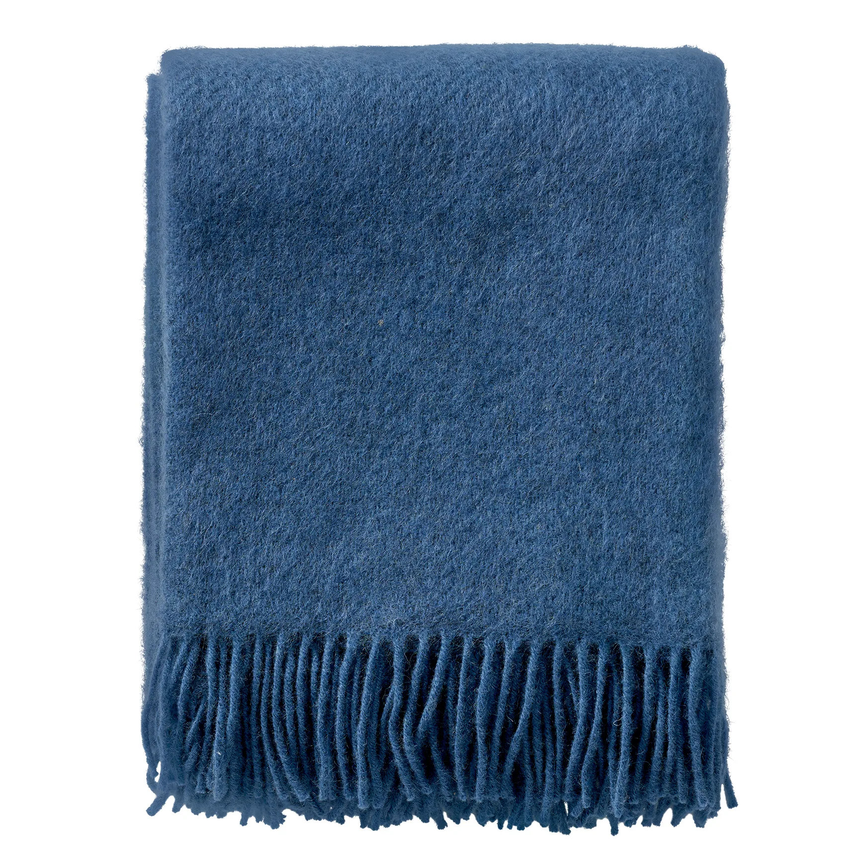 Gotland wool throw 130x200 cm, Sea blue Klippan Yllefabrik