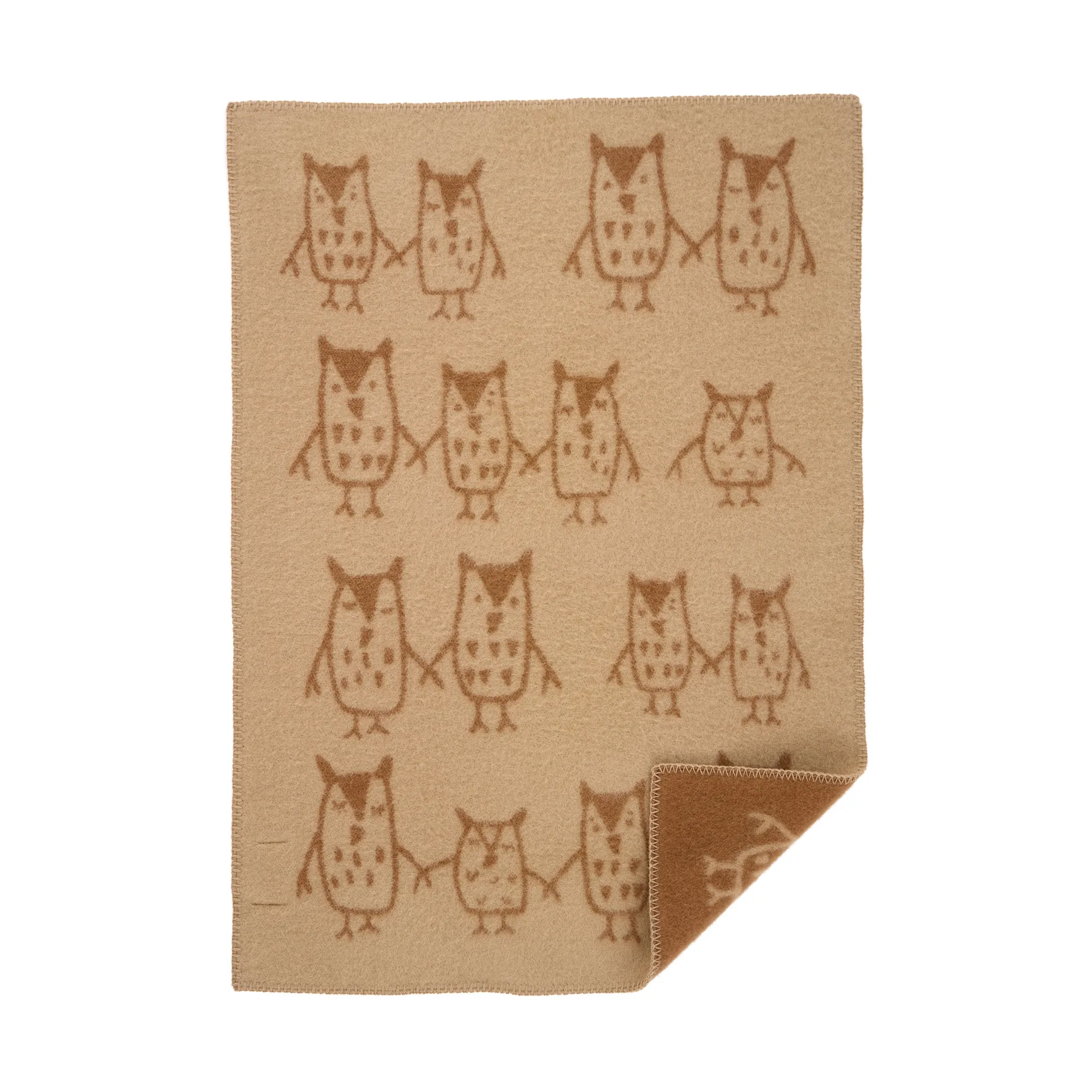 Hand in hand children's blanket 65x90 cm, Taupe Klippan Yllefabrik
