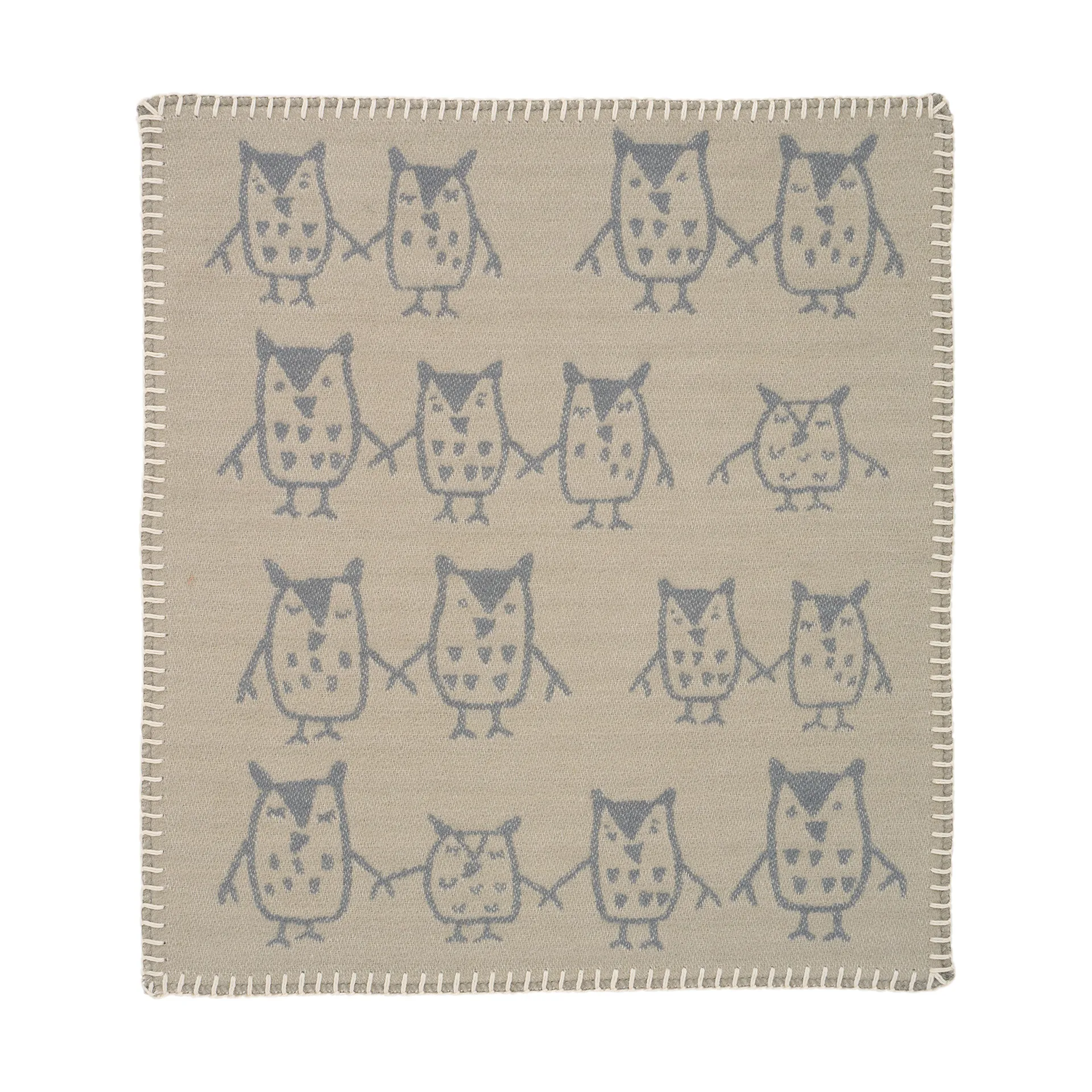 Hand in hand comforter 34x40 cm, Greige Klippan Yllefabrik