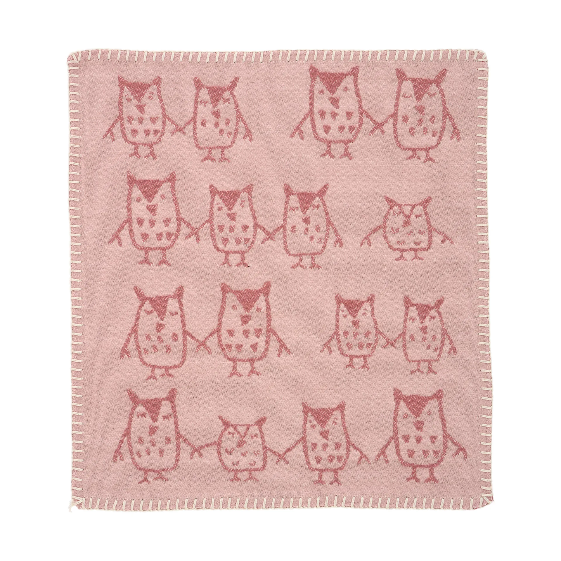 Hand in hand comforter 34x40 cm, Rose brown Klippan Yllefabrik