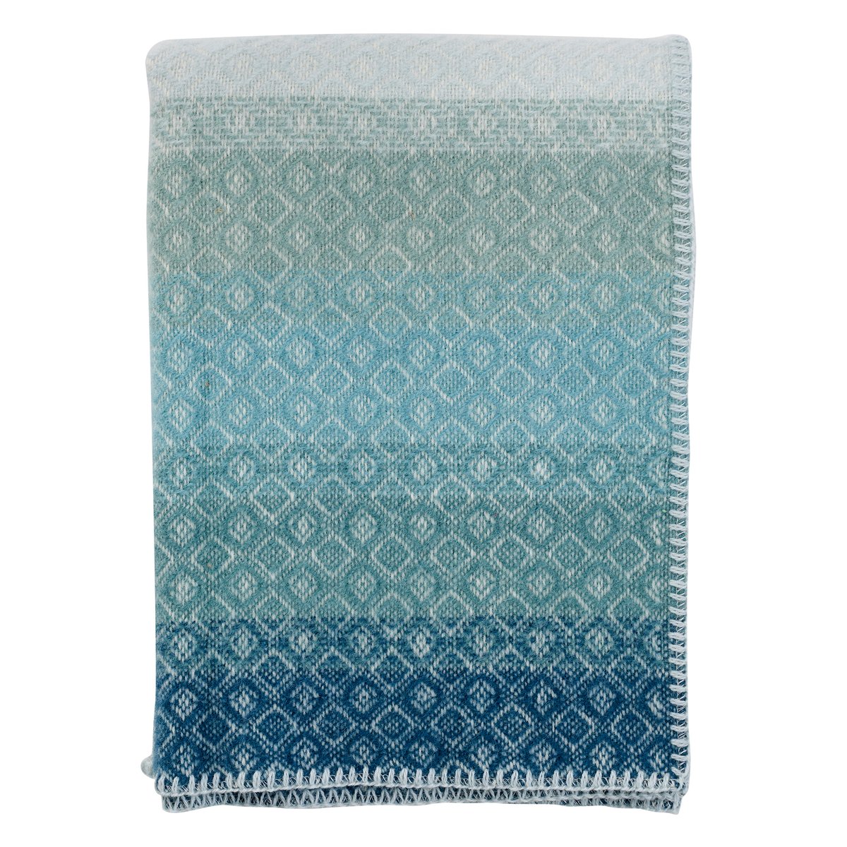 Klippan Yllefabrik Havanna baby blanket 90x130 cm aqua multi