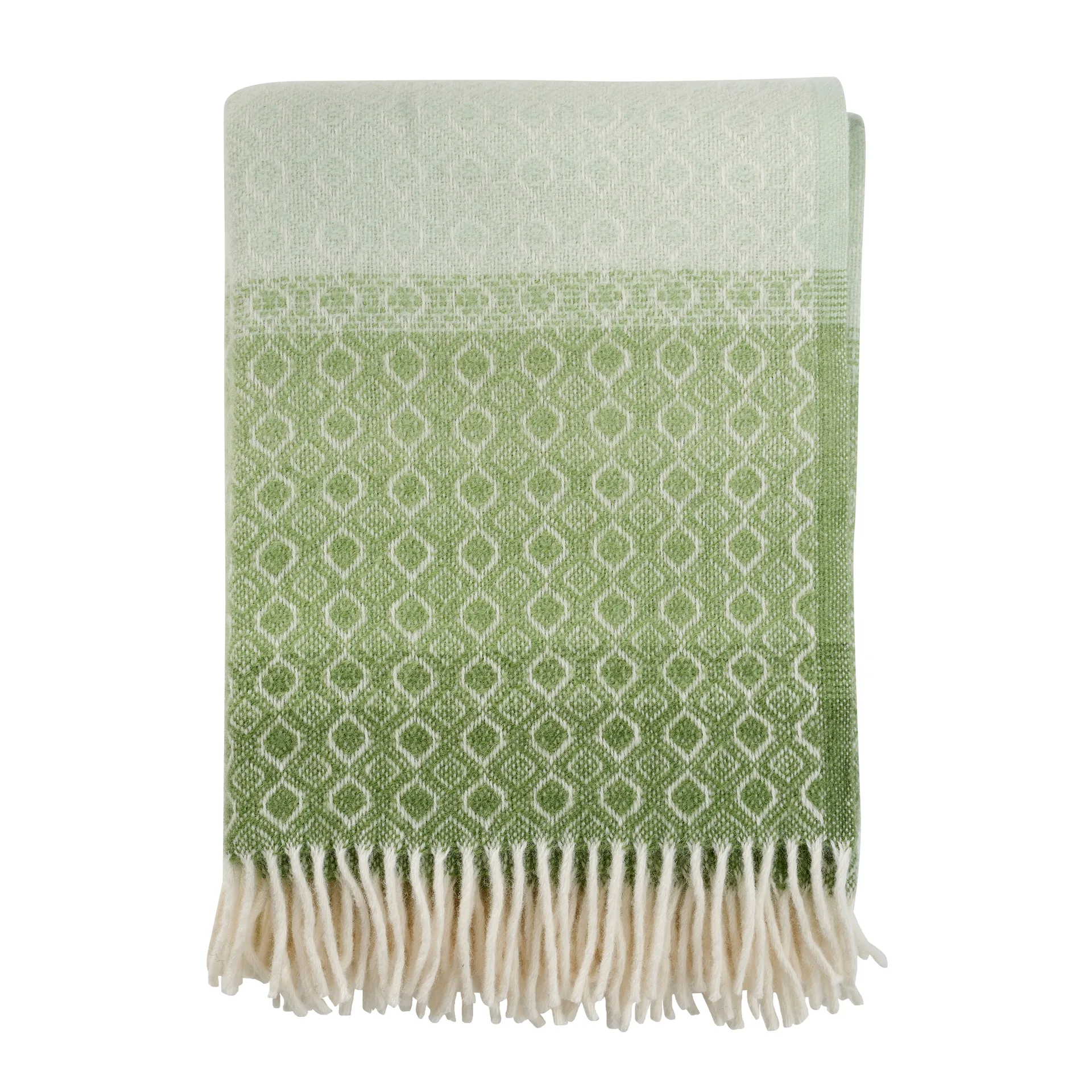 Havanna wool throw, green multi Klippan Yllefabrik