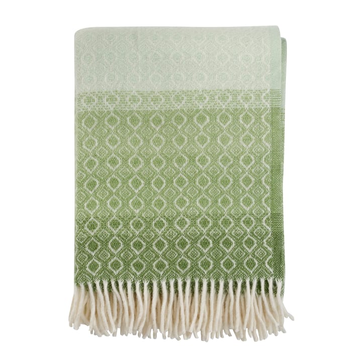 Havanna wool throw - green multi - Klippan Yllefabrik