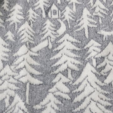 House in the Forest wool blanket - grey - Klippan Yllefabrik