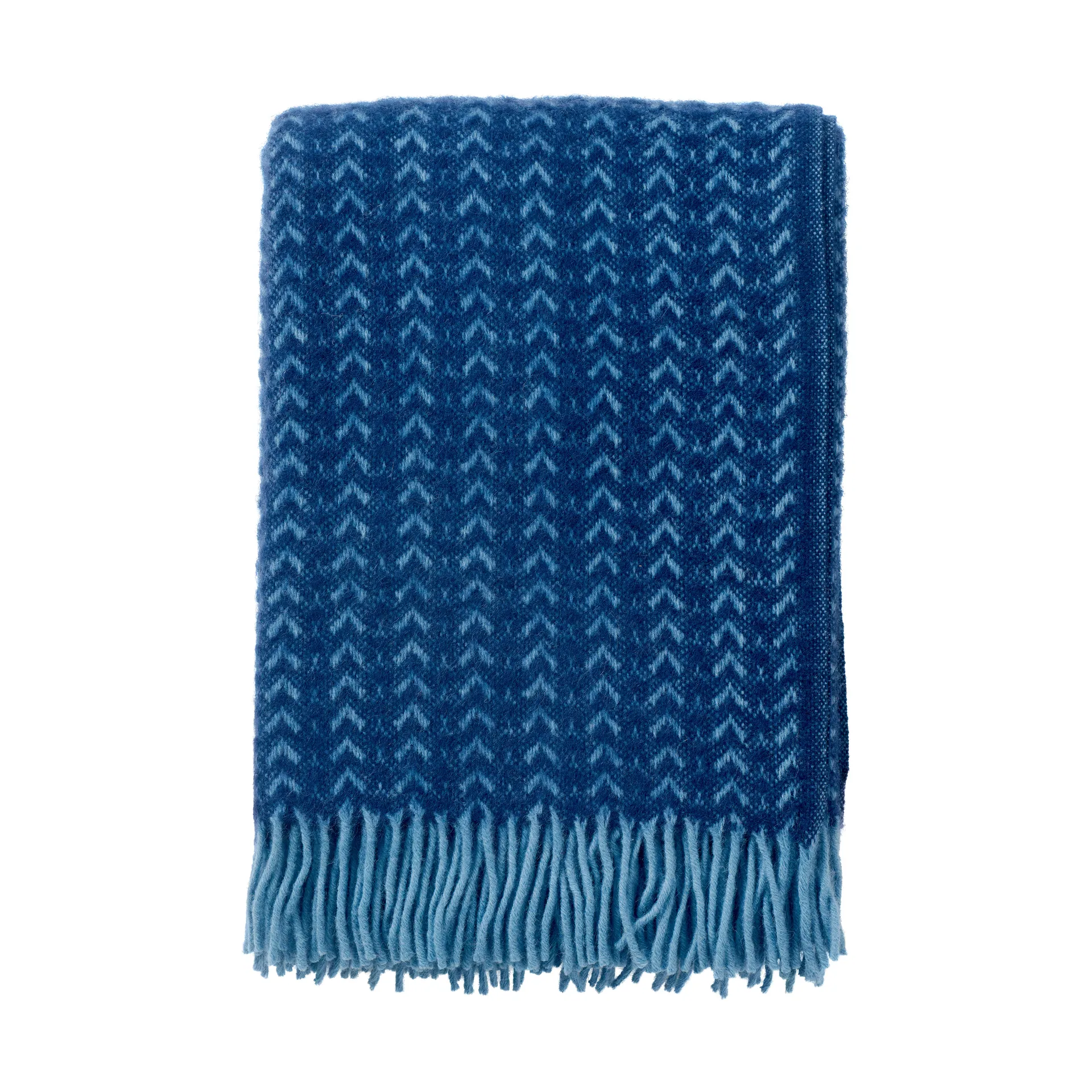 Ilse wool throw 130x200 cm, Blue-aqua Klippan Yllefabrik