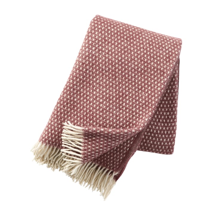 Knut wool plaid - rust red - Klippan Yllefabrik