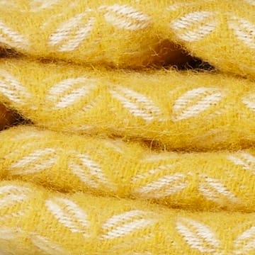 Leaf wool throw - yellow - Klippan Yllefabrik