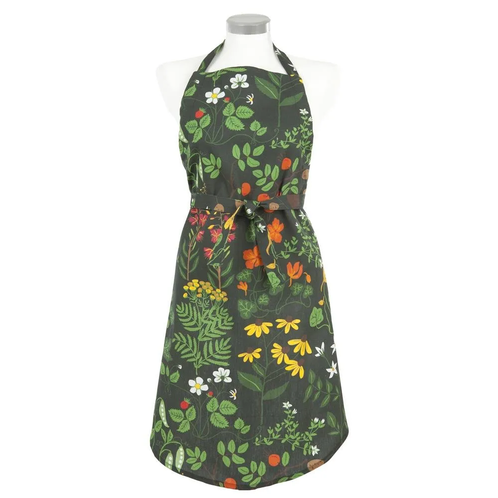 Klippan Yllefabrik Leksand apron green | Scandinavian Design | Aprons | White