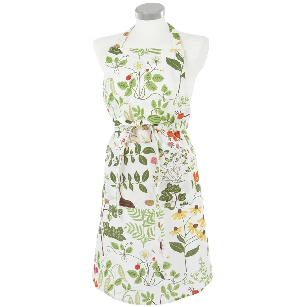 Leksand apron, white Klippan Yllefabrik