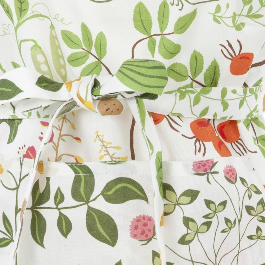 Leksand apron, white Klippan Yllefabrik