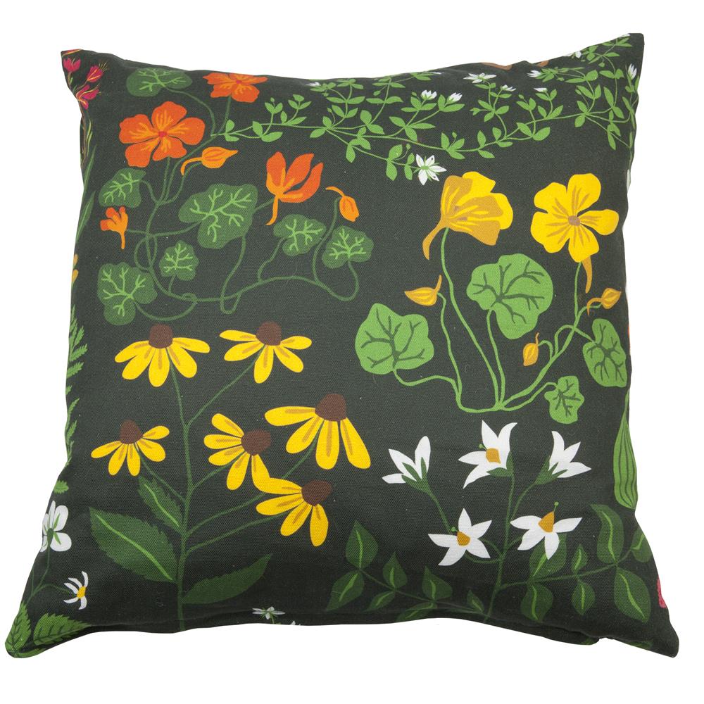 Klippan Yllefabrik Leksand cushion cover green | Scandinavian Design | Cushion covers | White