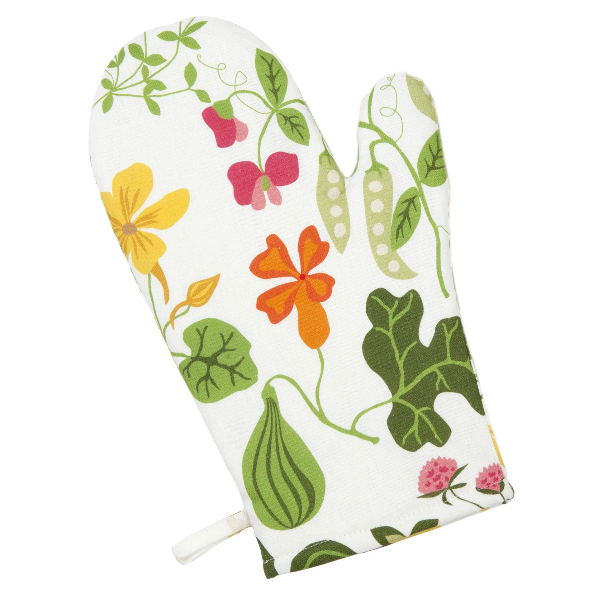 Leksand oven mitt, white Klippan Yllefabrik