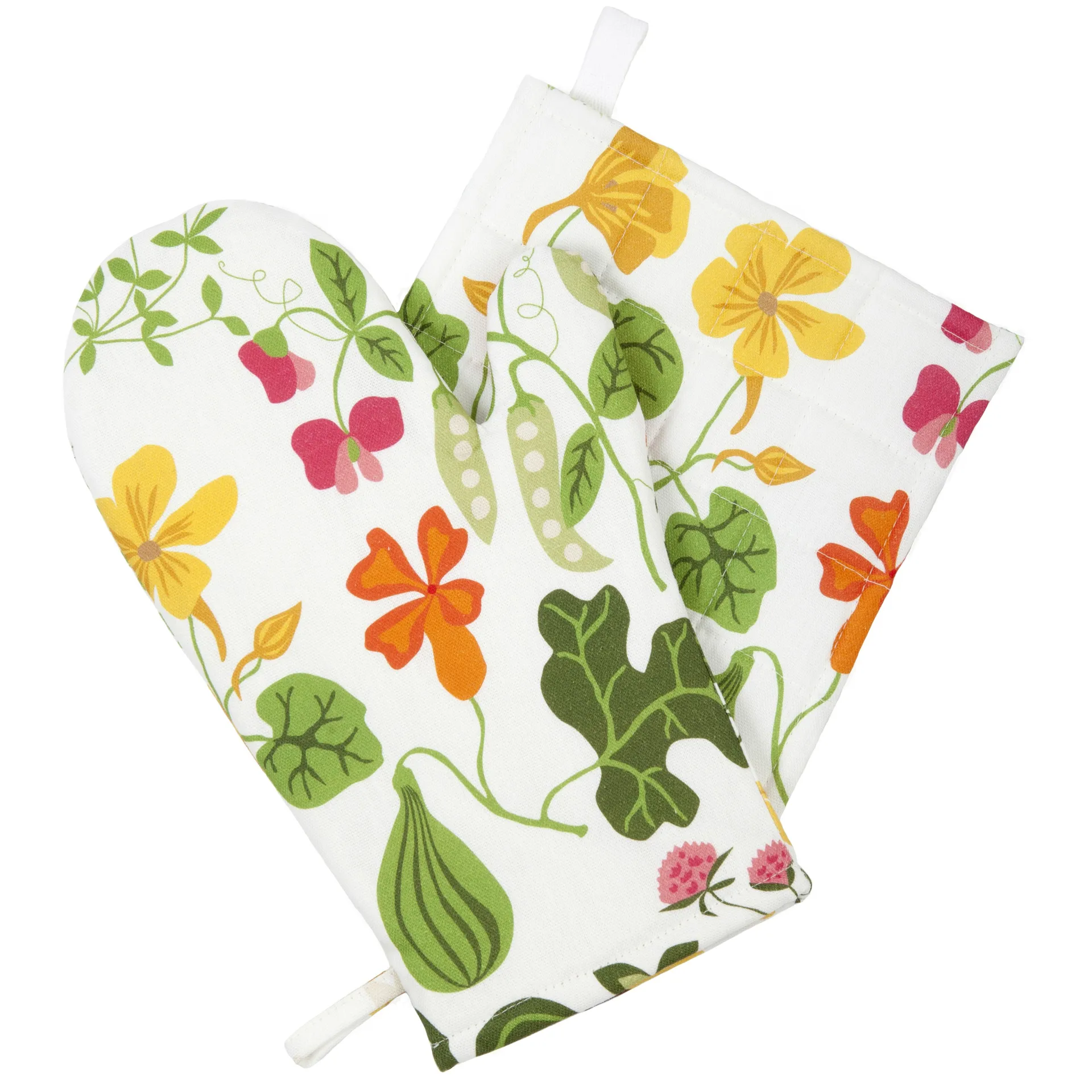 Leksand oven mitt, white Klippan Yllefabrik