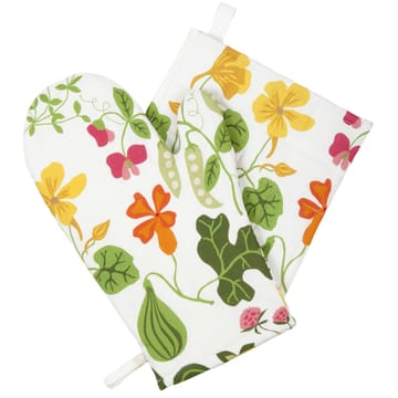 Leksand oven mitt - white - Klippan Yllefabrik