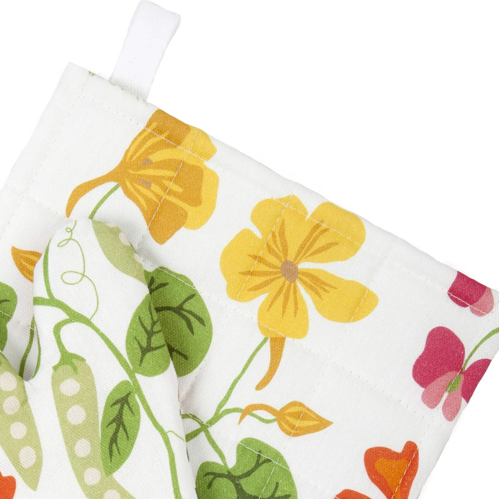 Leksand potholder, white Klippan Yllefabrik