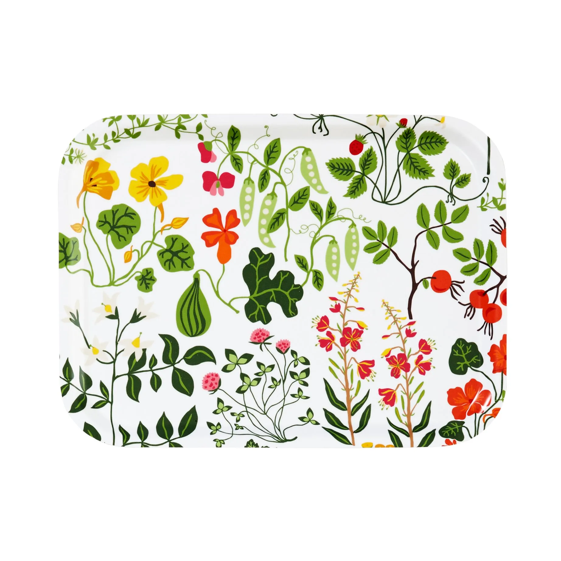 Leksand tray 20x27 cm, white Klippan Yllefabrik