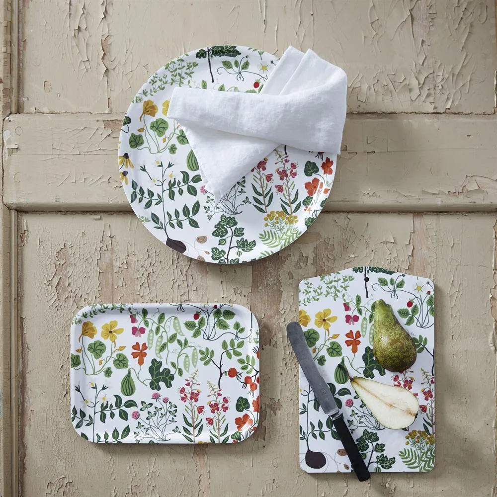 Leksand tray 20x27 cm, white Klippan Yllefabrik