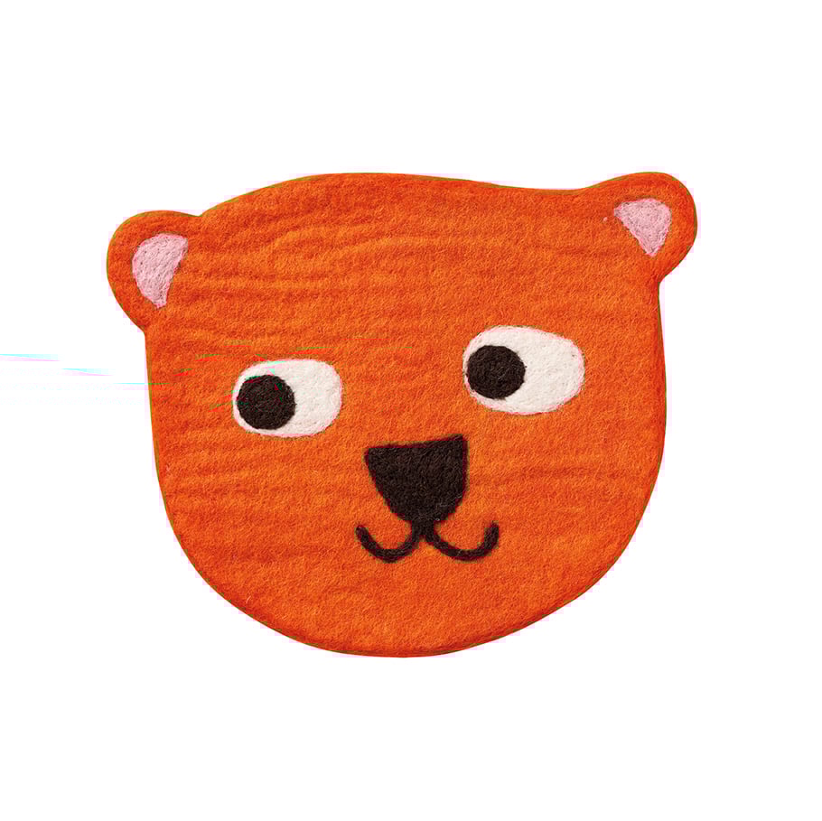 Klippan Yllefabrik Little Bear seat cushion orange | Scandinavian Design | Children's room accessories | Orange