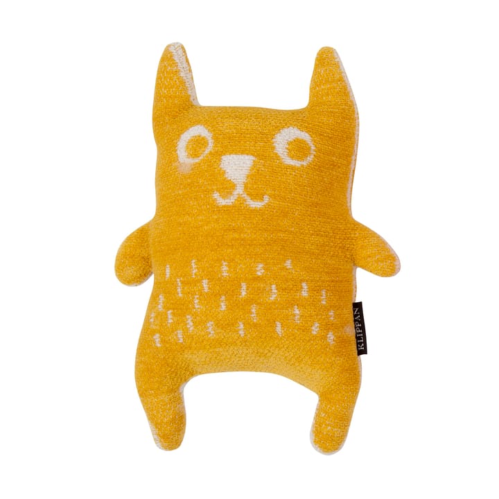 Little bear stuffed animal - yellow - Klippan Yllefabrik