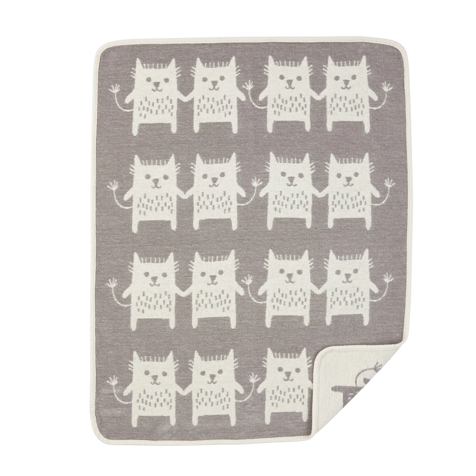 Little me chenille blanket, grey Klippan Yllefabrik