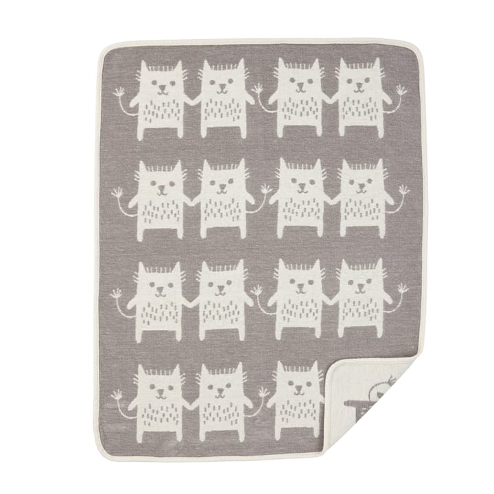 Little me chenille blanket - grey - Klippan Yllefabrik