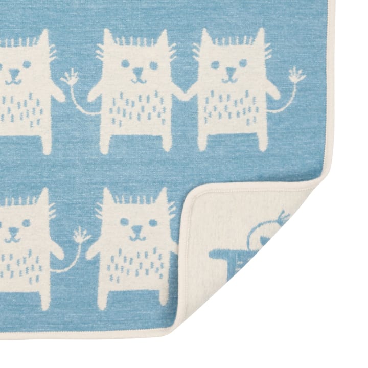 Little me chenille blanket, turquoise Klippan Yllefabrik