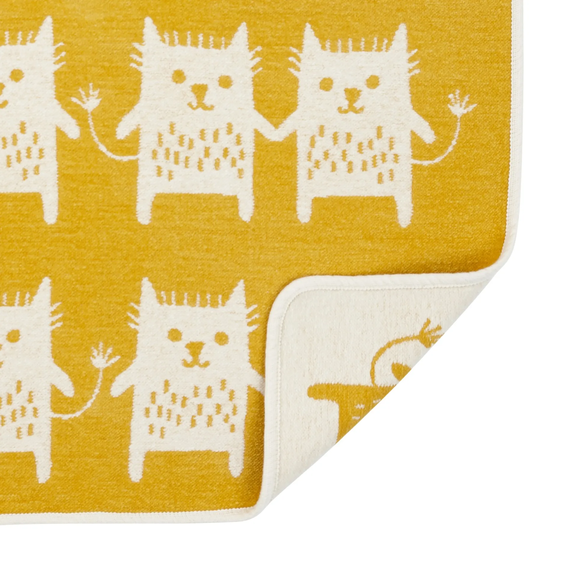 Little me chenille blanket, yellow Klippan Yllefabrik