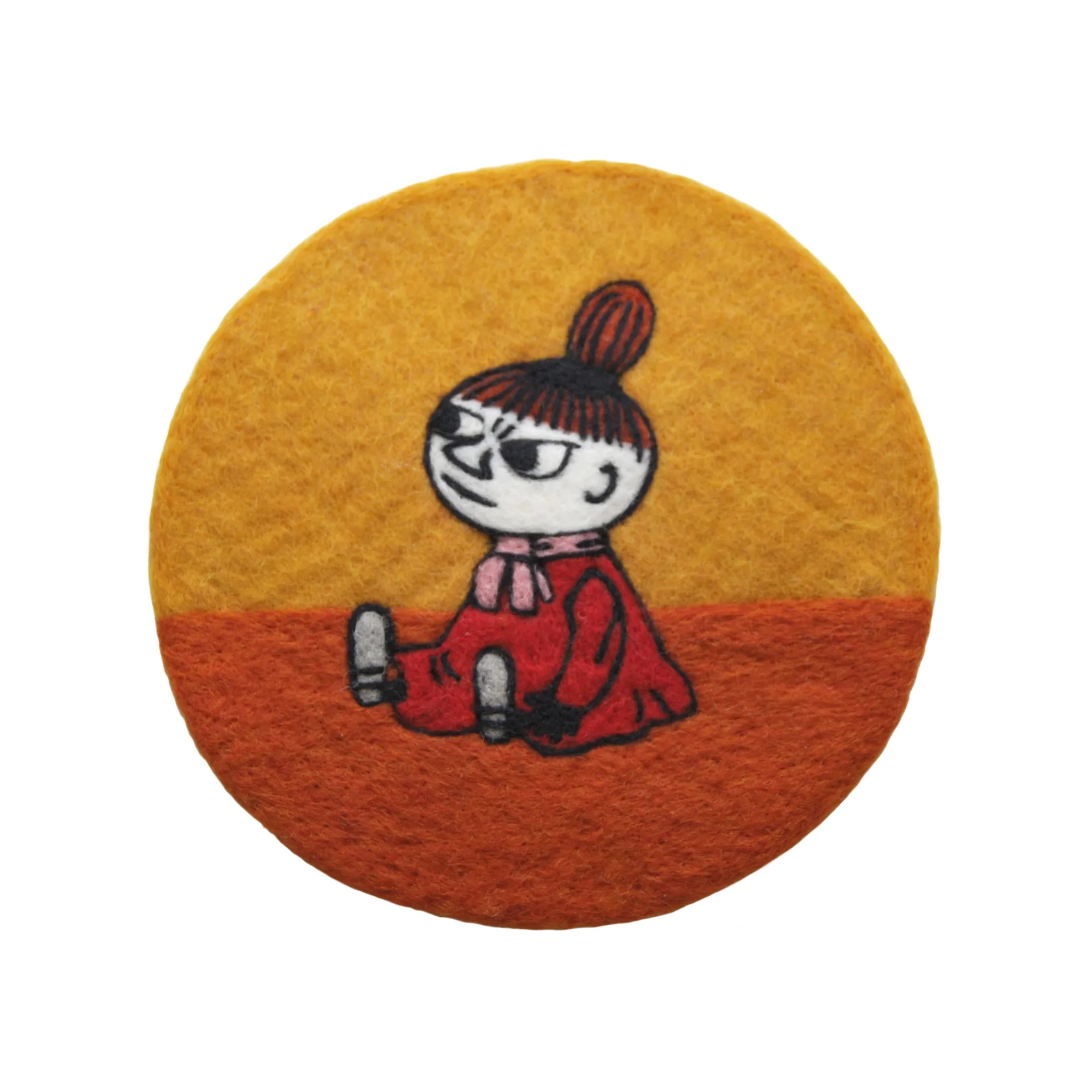 Little My trivet Ø21 cm, Orange-yellow Klippan Yllefabrik