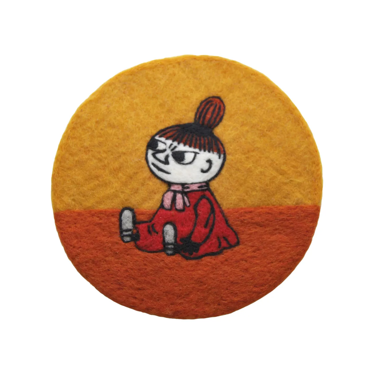 Klippan Yllefabrik Little My trivet o21 cm Orange-yellow