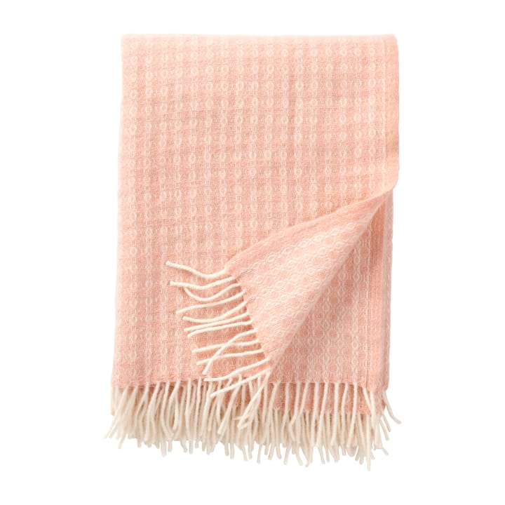 Loop Wool throw 130x200 cm - Peach (pink) - Klippan Yllefabrik