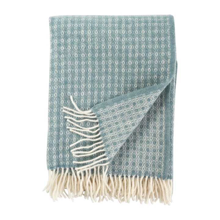 Loop Wool throw 130x200 cm - Sky blue (blue) - Klippan Yllefabrik