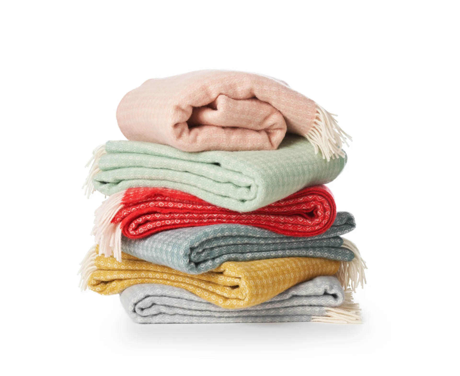 Loop Wool throw 130x200 cm, Stone (grey) Klippan Yllefabrik