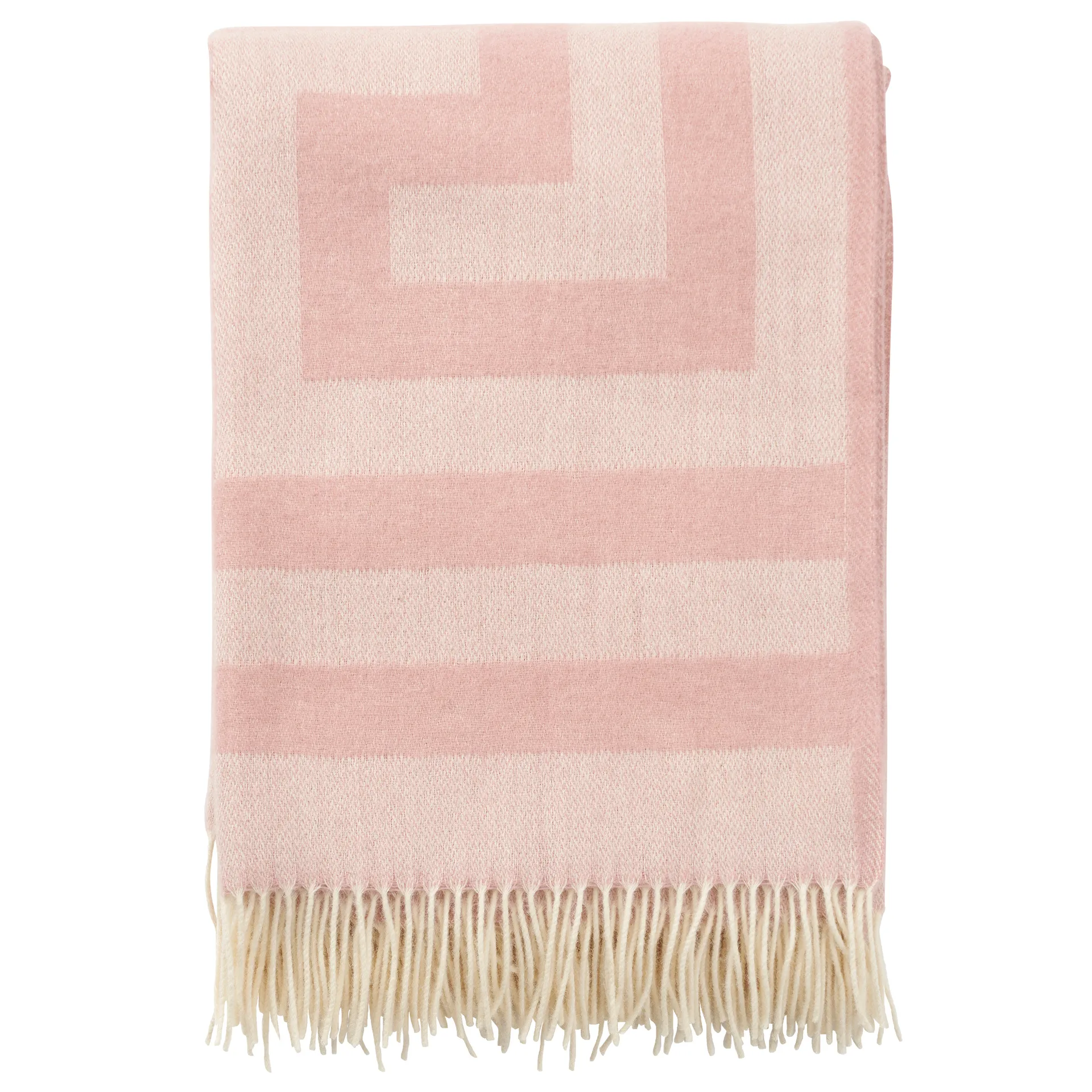 Memphis wool throw 130x200 cm, misty rose Klippan Yllefabrik