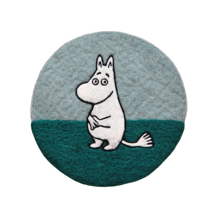 Moomin trivet Ø21 cm - Blue - Klippan Yllefabrik