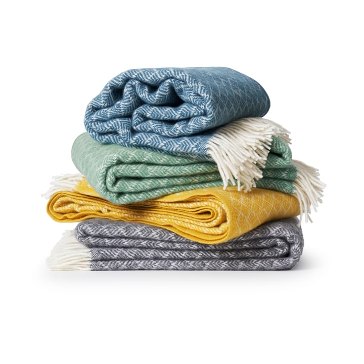 Pampas wool throw 130x200 cm, Grey Klippan Yllefabrik