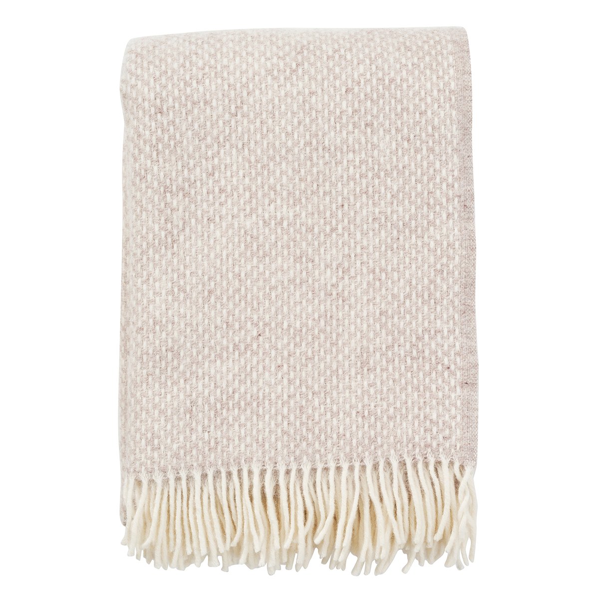 Klippan Yllefabrik Preppy throw beige melange | Scandinavian Design | Wool blankets & throws | Beige