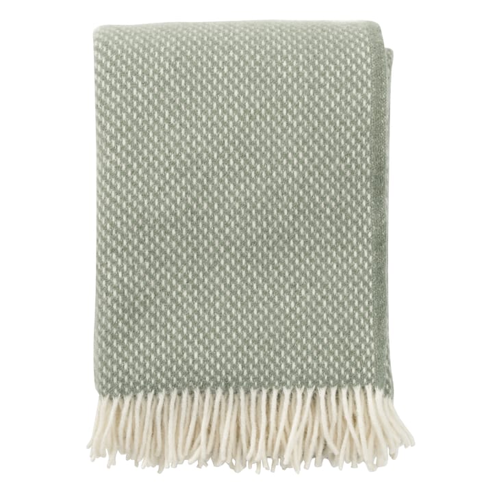 Preppy throw - dusty green - Klippan Yllefabrik