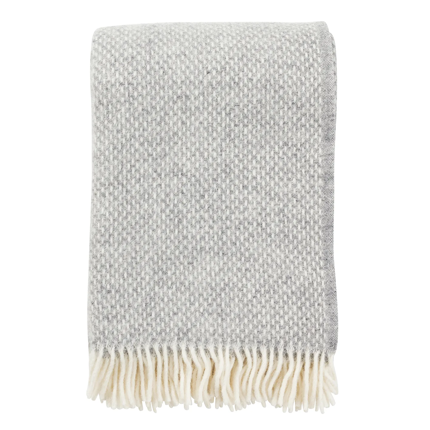Preppy throw, grey melange Klippan Yllefabrik
