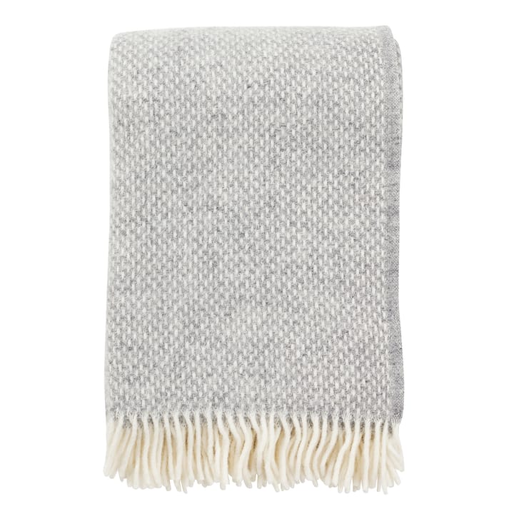 Preppy throw - grey melange - Klippan Yllefabrik