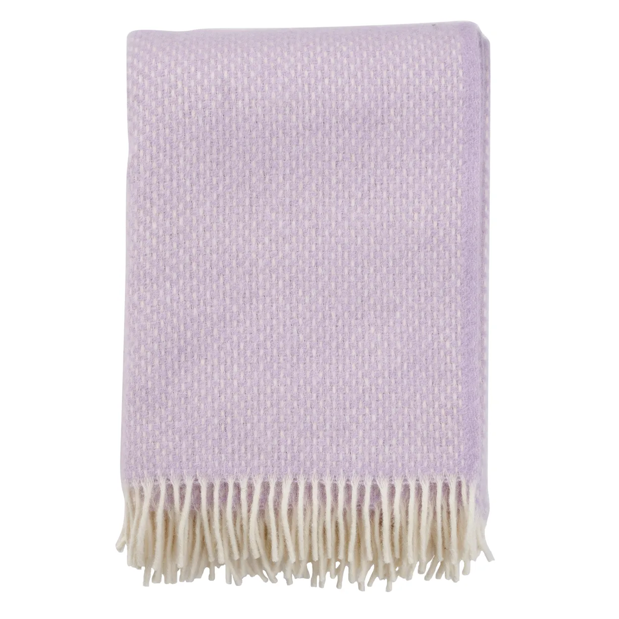 Klippan Yllefabrik Preppy throw lilac | Scandinavian Design | Wool blankets & throws | Purple