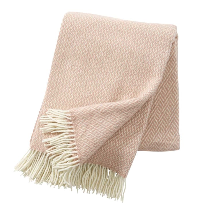 Pulse wool throw - nude - Klippan Yllefabrik