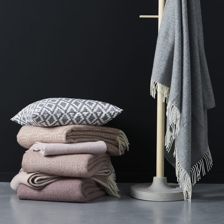 Pulse wool throw - nude - Klippan Yllefabrik