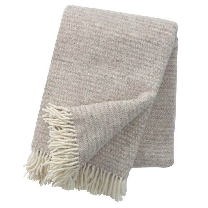 Ralph wool throw - beige - Klippan Yllefabrik