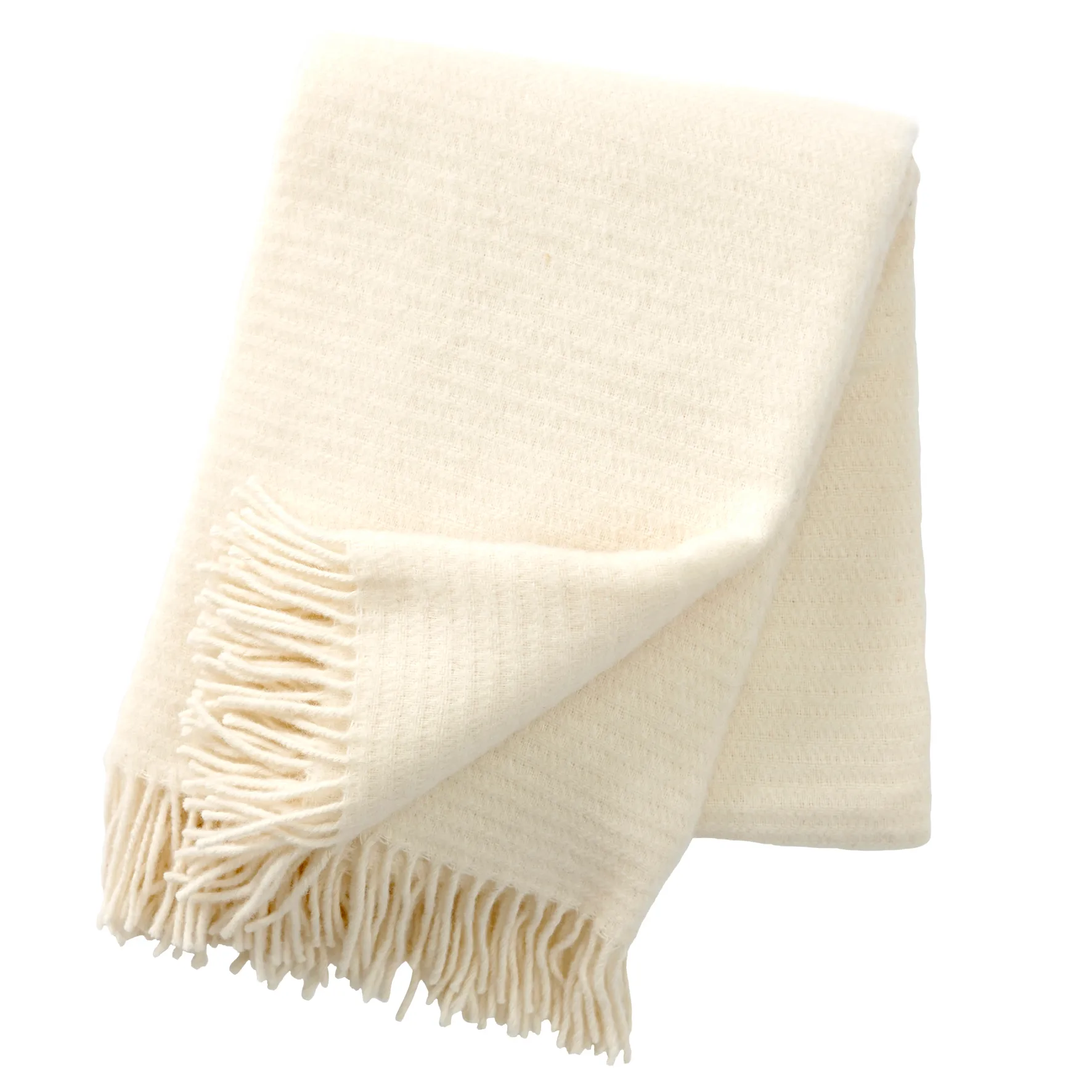 Ralph wool throw, ivory Klippan Yllefabrik
