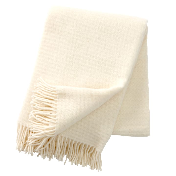 Ralph wool throw - ivory - Klippan Yllefabrik