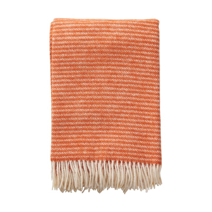 Ralph wool throw - Orange - Klippan Yllefabrik