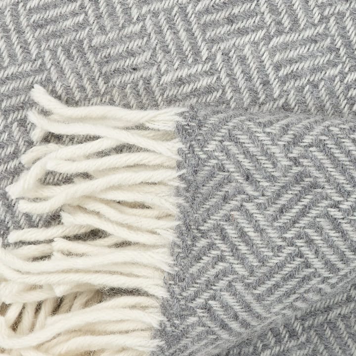 Samba wool throw - grey - Klippan Yllefabrik